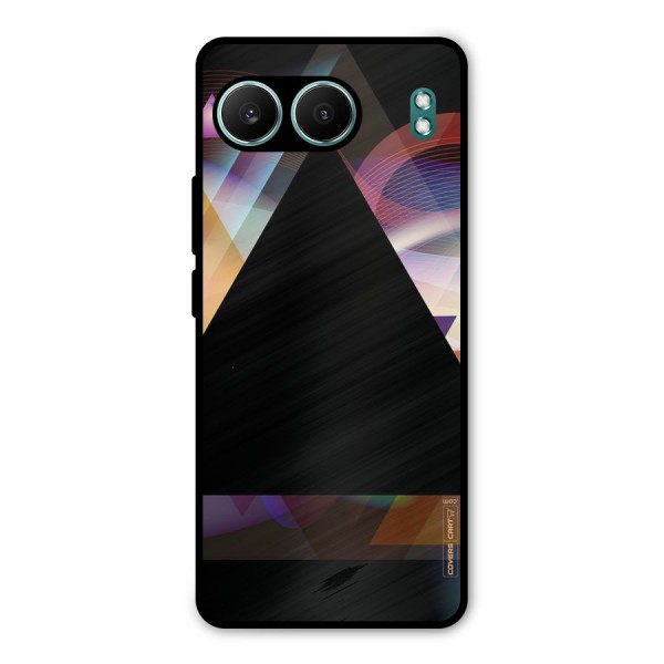 Triangle Black Abstract Metal Back Case for OnePlus Nord 4