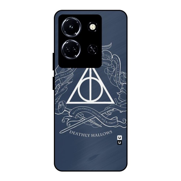 Triangle Blue Metal Back Case for Infinix Note 30 5G