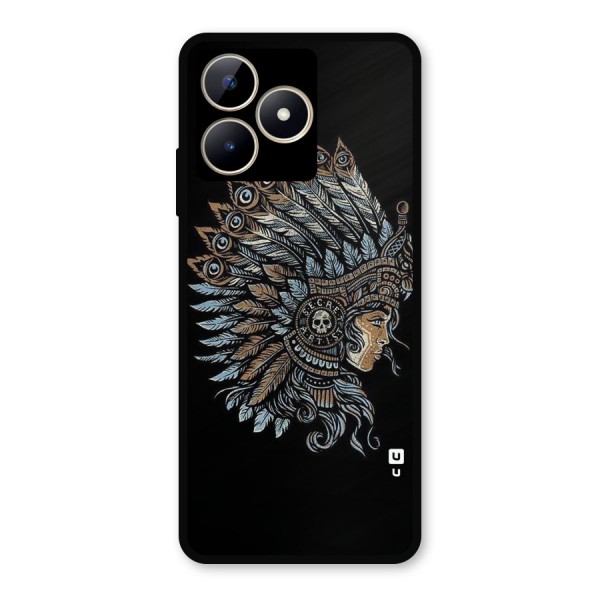Tribal Design Metal Back Case for Realme C53
