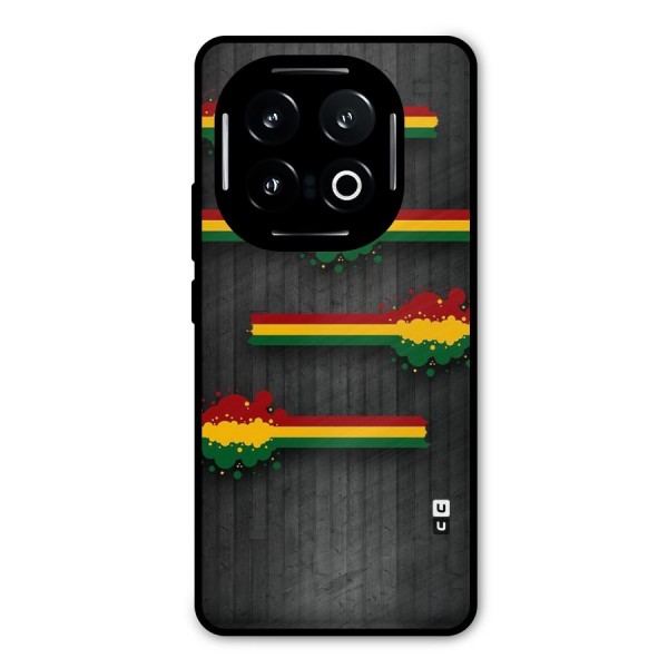 Tricolor Splash Design Metal Back Case for iQOO 13