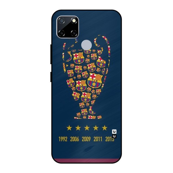 Trophy Team Metal Back Case for Realme Narzo 30A
