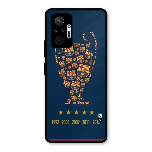 Trophy Team Metal Back Case for Redmi Note 10 Pro Max