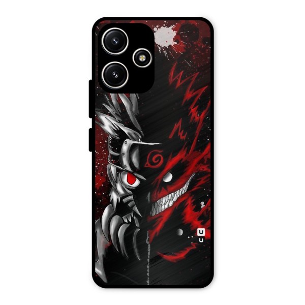 Two Face Naruto Metal Back Case for Redmi 12 5G