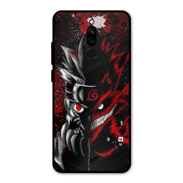 Two Face Naruto Metal Back Case for Redmi 8