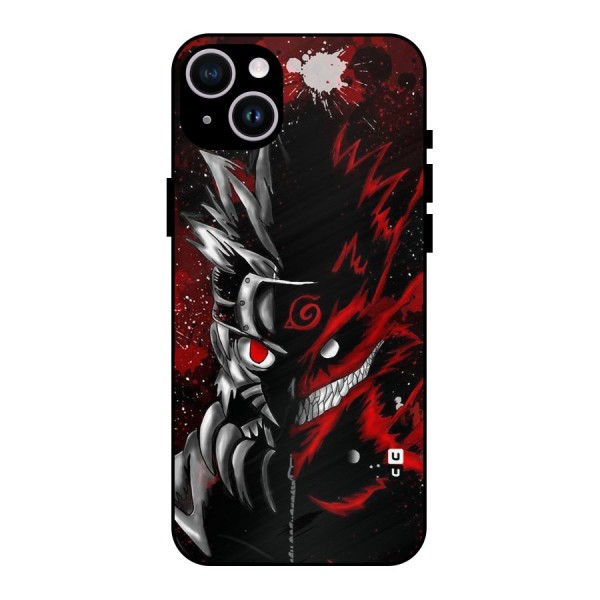 Two Face Naruto Metal Back Case for iPhone 14 Plus