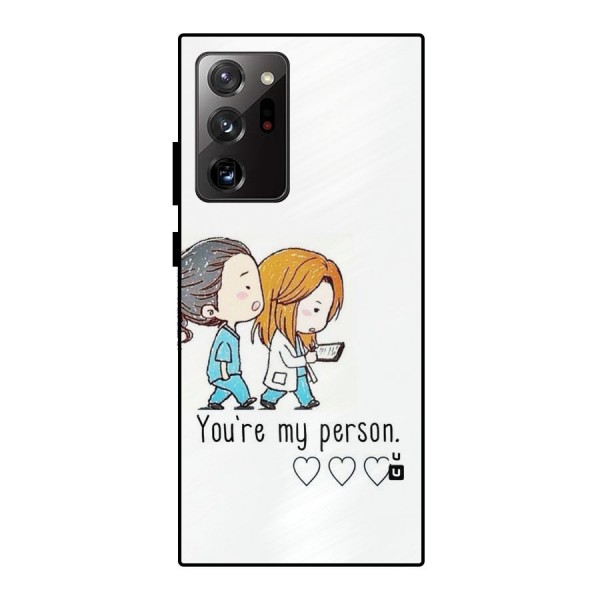 Two Friends In Coat Metal Back Case for Galaxy Note 20 Ultra 5G