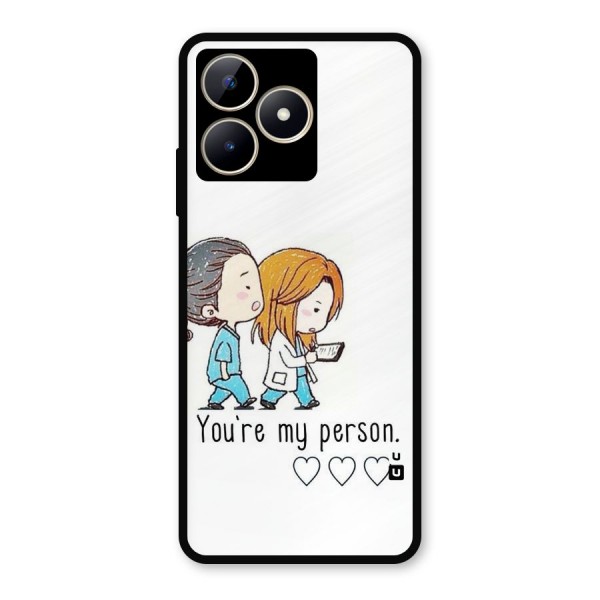 Two Friends In Coat Metal Back Case for Realme C53