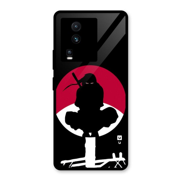 Uchiha Itachi Minimalist Glass Back Case for Vivo iQOO Neo 7