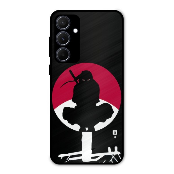 Uchiha Itachi Minimalist Metal Back Case for Galaxy A35