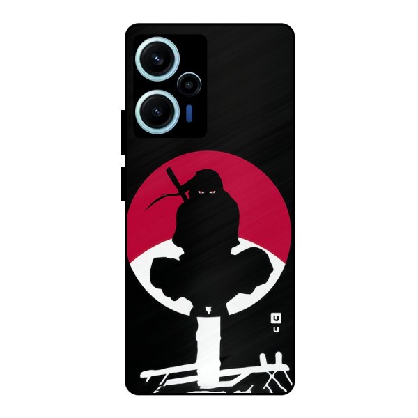 Uchiha Itachi Minimalist Metal Back Case for Poco F5