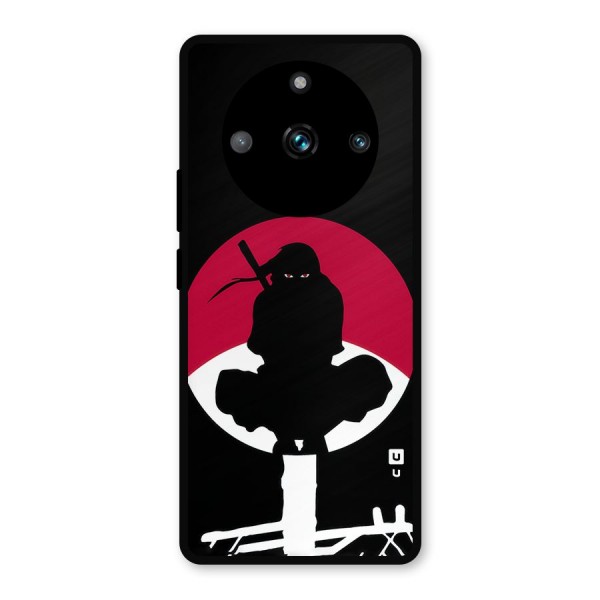 Uchiha Itachi Minimalist Metal Back Case for Realme 11 Pro Plus