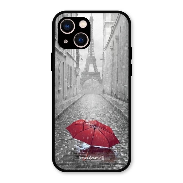Umbrella Paris Metal Back Case for iPhone 13