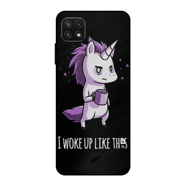 Unicorn Morning Metal Back Case for Galaxy A22 5G
