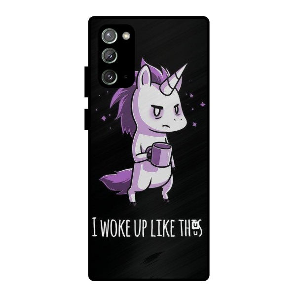 Unicorn Morning Metal Back Case for Galaxy Note 20