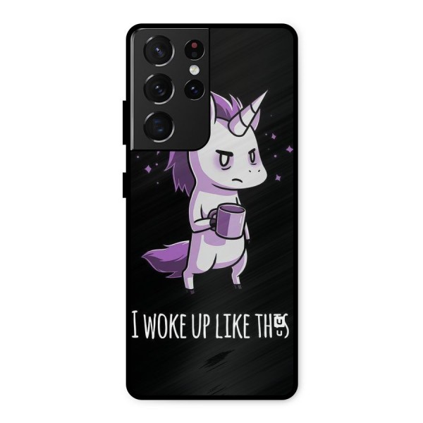 Unicorn Morning Metal Back Case for Galaxy S21 Ultra 5G