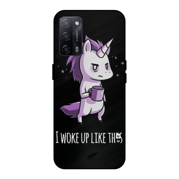 Unicorn Morning Metal Back Case for Oppo A53s 5G