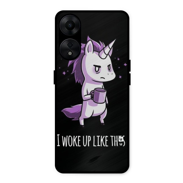 Unicorn Morning Metal Back Case for Oppo A78 5G