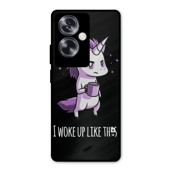 Unicorn Morning Metal Back Case for Oppo A79 5G