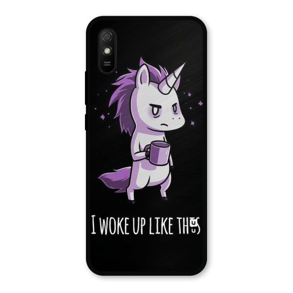 Unicorn Morning Metal Back Case for Redmi 9a