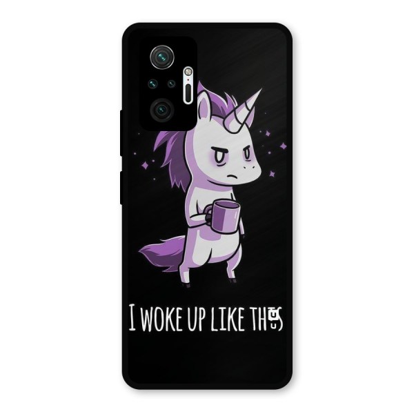 Unicorn Morning Metal Back Case for Redmi Note 10 Pro