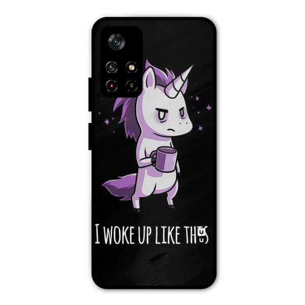 Unicorn Morning Metal Back Case for Redmi Note 11T 5G