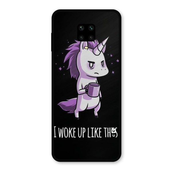 Unicorn Morning Metal Back Case for Redmi Note 9 Pro Max