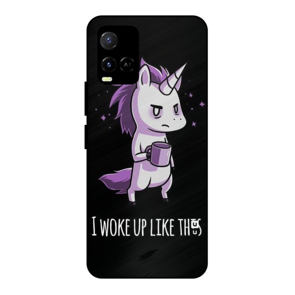 Unicorn Morning Metal Back Case for Vivo Y21A