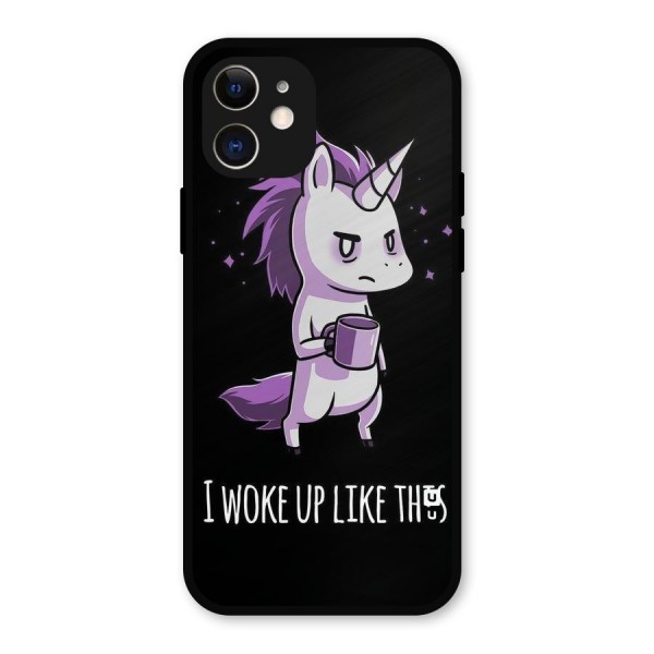 Unicorn Morning Metal Back Case for iPhone 12