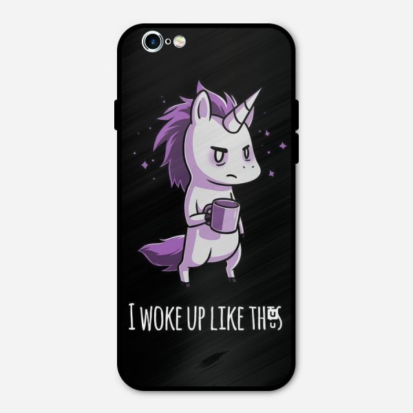 Unicorn Morning Metal Back Case for iPhone 6 6s