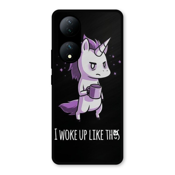 Unicorn Morning Metal Back Case for iQOO Z7s