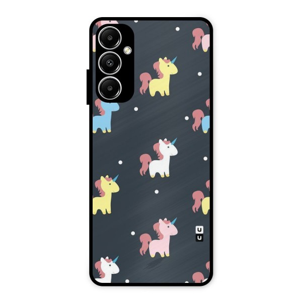 Unicorn Pattern Metal Back Case for Galaxy A05s