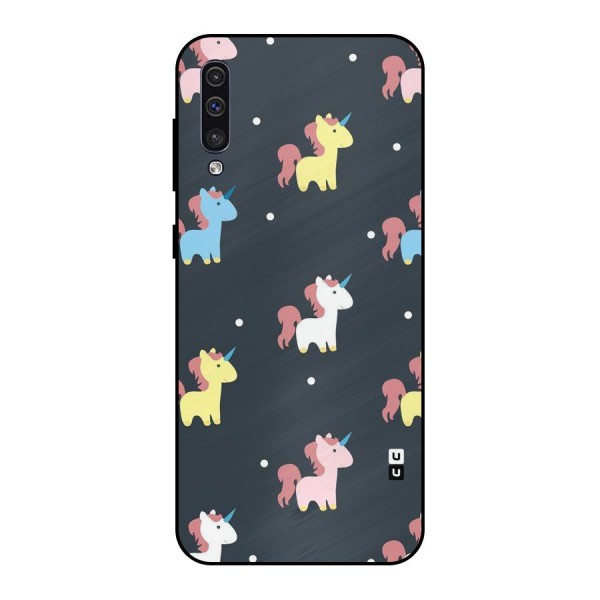 Unicorn Pattern Metal Back Case for Galaxy A30s