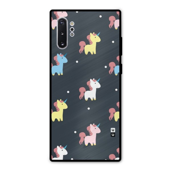 Unicorn Pattern Metal Back Case for Galaxy Note 10 Plus