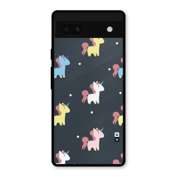 Unicorn Pattern Metal Back Case for Google Pixel 6a