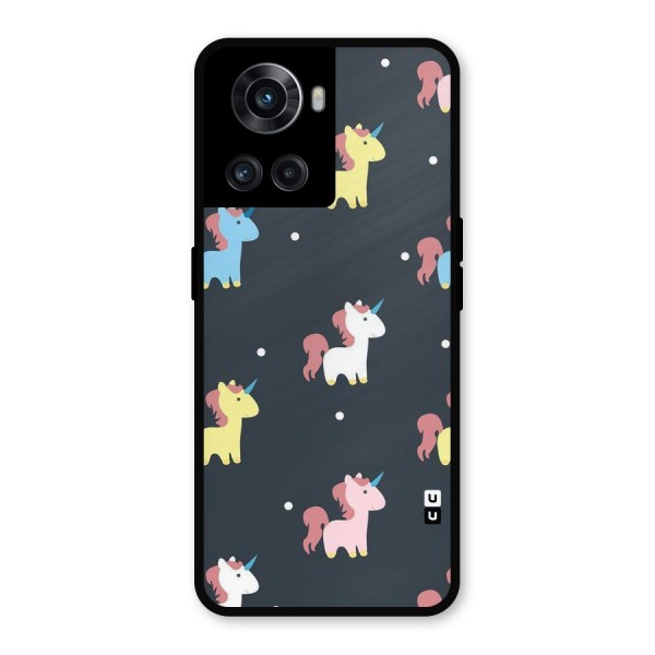 Unicorn Pattern Metal Back Case for OnePlus 10R