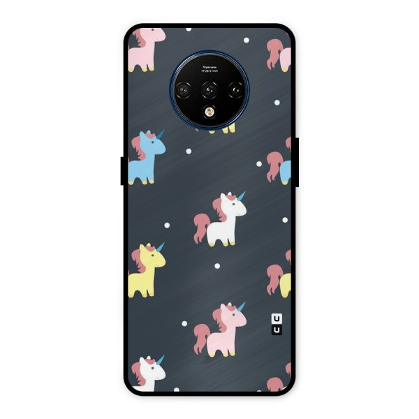 Unicorn Pattern Metal Back Case for OnePlus 7T