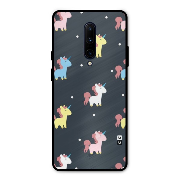 Unicorn Pattern Metal Back Case for OnePlus 7 Pro
