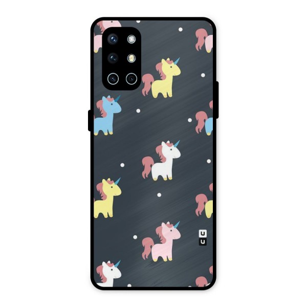 Unicorn Pattern Metal Back Case for OnePlus 9R