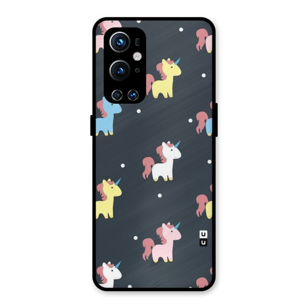 Unicorn Pattern Metal Back Case for OnePlus 9 Pro