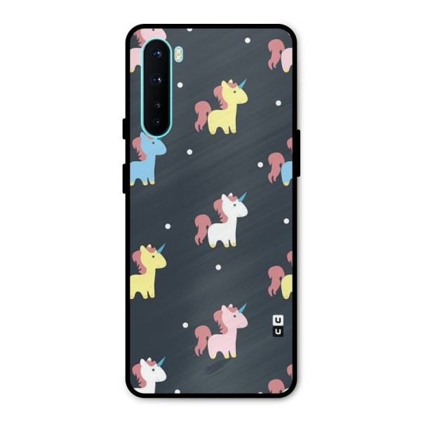 Unicorn Pattern Metal Back Case for OnePlus Nord
