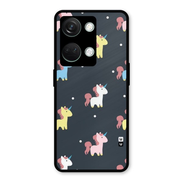 Unicorn Pattern Metal Back Case for OnePlus Nord 3