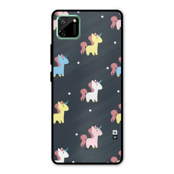 Unicorn Pattern Metal Back Case for Realme C11