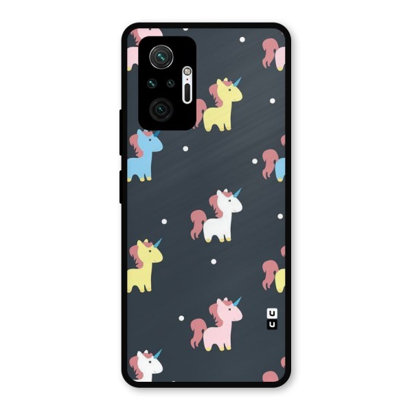 Unicorn Pattern Metal Back Case for Redmi Note 10 Pro