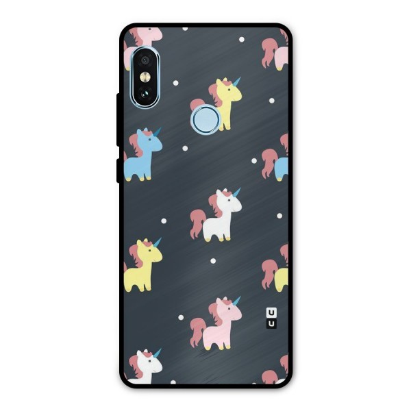 Unicorn Pattern Metal Back Case for Redmi Note 5 Pro