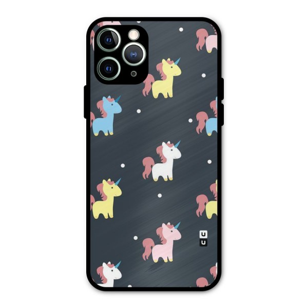 Unicorn Pattern Metal Back Case for iPhone 11 Pro Max