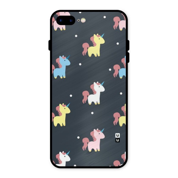 Unicorn Pattern Metal Back Case for iPhone 7 Plus
