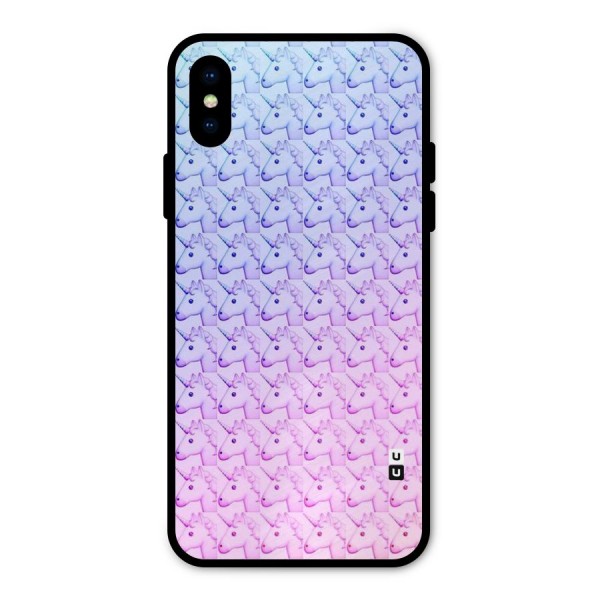 Unicorn Shade Metal Back Case for iPhone X