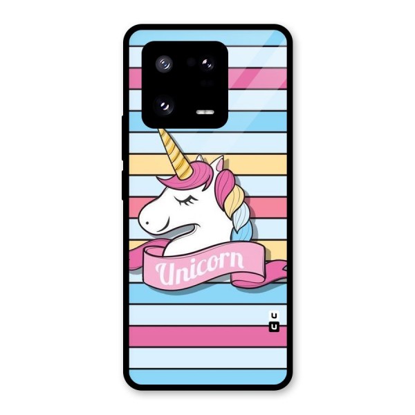 Unicorn Stripes Glass Back Case for Xiaomi 13 Pro