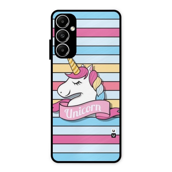 Unicorn Stripes Metal Back Case for Galaxy A05s