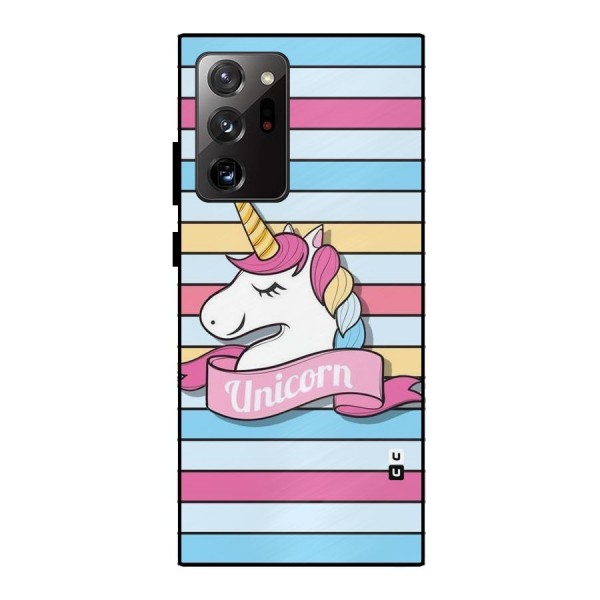 Unicorn Stripes Metal Back Case for Galaxy Note 20 Ultra